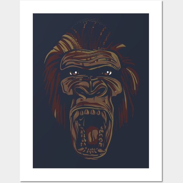Going Ape Illustrated Design Wall Art by Jarecrow 
